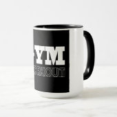 Gym Entraînement Pompe Couverture Fitness Mug (Devant droit)