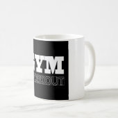 Gym Entraînement Pompe Couverture Fitness Mug (Devant droit)