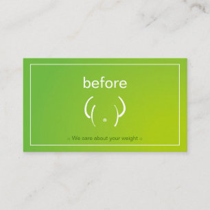 Gym Fitness Body Certified Personal Coach Trainer Visitekaartje