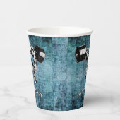 Gym & fitness bodybuilder papieren bekers (Links)