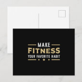 Gym Fitness Dance Workout Sport Dansen Gift Idee Briefkaart (Voorkant / Achterkant)