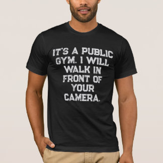 Gym Fitness etiquette openbare Gym foto T-shirt