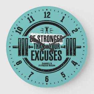 Gym Fitness Room Persoonlijke wandklok Grote Klok