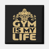 Gym Fuels Me Bodybuilding Motivation Intense Drive Magneet (Voorkant)