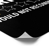 Gym Funny Fitness Burpees Bodybuilding Weightlifti Poster (Hoek)