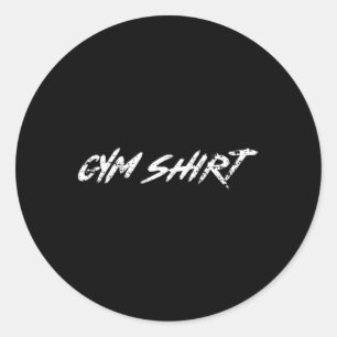 Gym Funny Gewichtheffen Bodybuilding Workout Krach Ronde Sticker