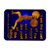 Gym Gewichtheffen Motivatie Dichter Walt Whitman Magneet (Horizontaal)