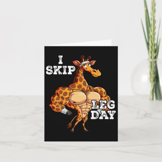 Gym Gewichtstraining Ik Skip Leg Dag 2 Kaart (Voorkant)