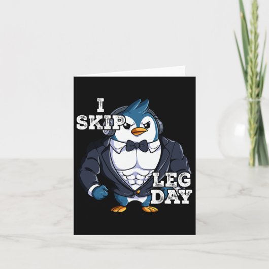 Gym Gewichtstraining Ik Skip Leg Dag 4 Kaart (Voorkant)