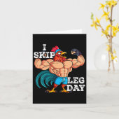 Gym Gewichtstraining Ik Skip Leg Dag 5 Kaart (Gele Bloem)