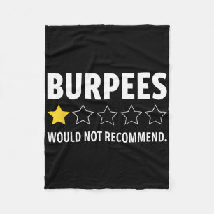 Gym Grappige Fitness Burpees Bodybuilding Gewichth Fleece Deken