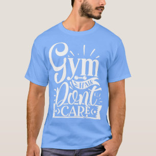 Gym Hair Fitness citeert vierkant doden T-shirt