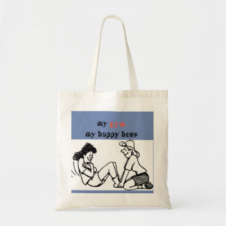 gym happy hour canvas tas