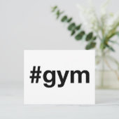 GYM Hashtag Briefkaart (Staand voorkant)