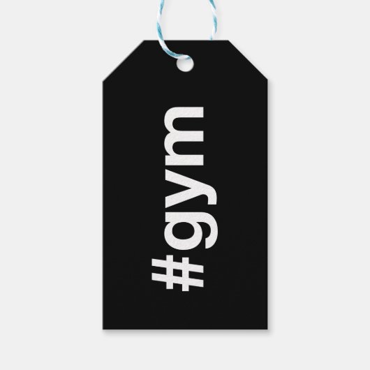 GYM Hashtag Cadeaulabel (Voorkant)