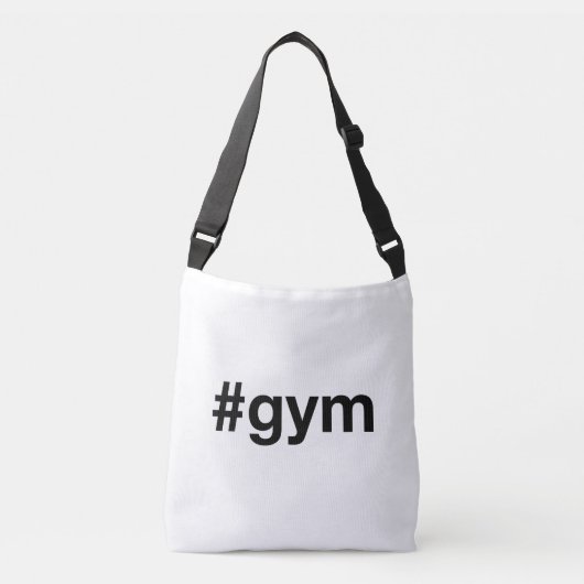 GYM Hashtag Crossbody Tas (Voorkant)