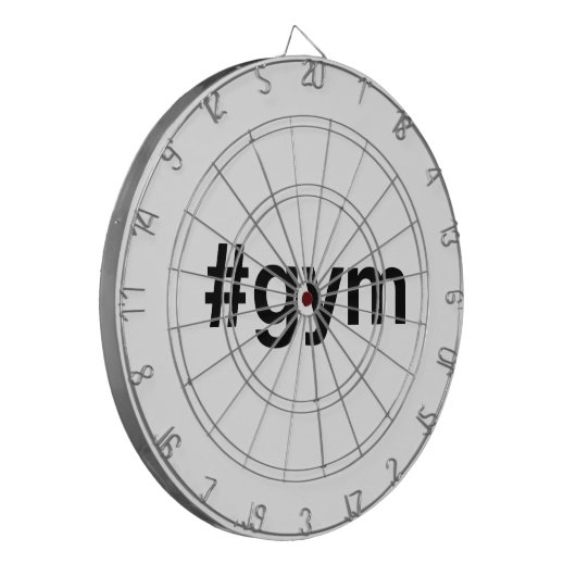 GYM Hashtag Dartbord (Voorkant Links)