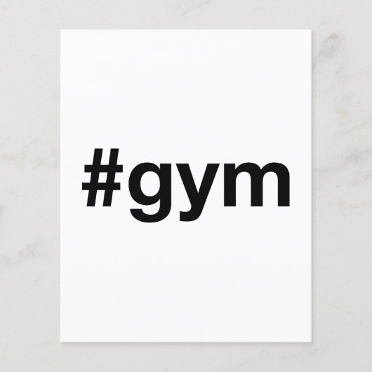GYM Hashtag Flyer (Voorkant)