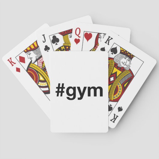 GYM Hashtag Pokerkaarten (Achterkant)