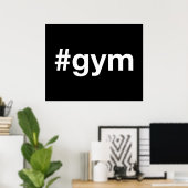 GYM Hashtag Poster (Thuiskantoor)