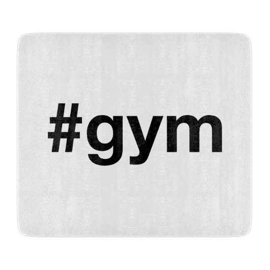 GYM Hashtag Snijplank (Voorkant)