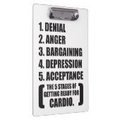 Gym Humor - Cardio Klembord (Rechts)