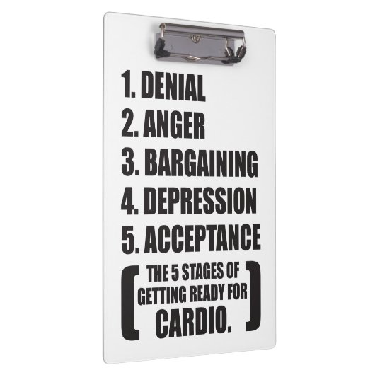 Gym Humor - Cardio Klembord (Rechts)