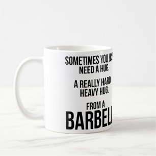 Gym Humor: Soms heb je een knuffel van een barbell Koffiemok