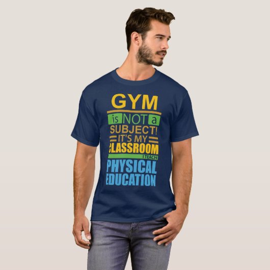 Gym is geen onderwerp t-shirt (Voorkant volledig)