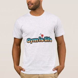 Gym is het leven T-shirt voor de sportschool liefh