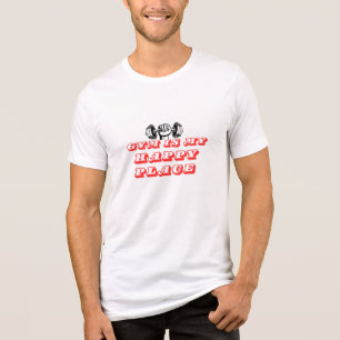 Gym is mijn gelukkige plek. Gym is mijn liefde. sp Tri-Blend Shirt