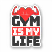 Gym is mijn Sticker (Voorkant)