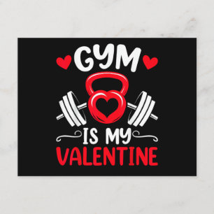 Gym Is Mijn Valentijnshart Fitness Workout Valenti Informatiekaartje