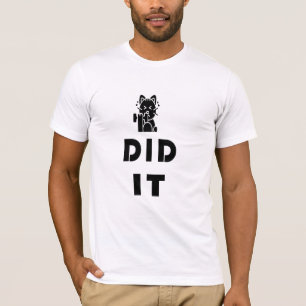 Gym kat ontwerp t-shirt