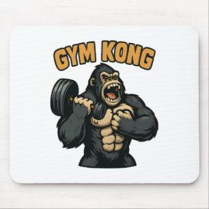 Gym Kong Grappige Lichaamstraining Fitness Gorilla Muismat