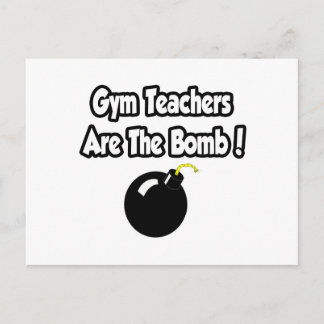 Gym leraren zijn de bommenwerpers! briefkaart