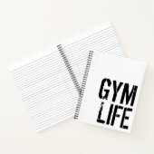 Gym life - notitieboek (Binnen)