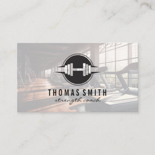 Gym Logo fitnesscentrum Visitekaartje
