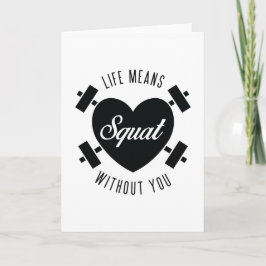 Gym Love Valentine's Day Card Feestdagen Kaart