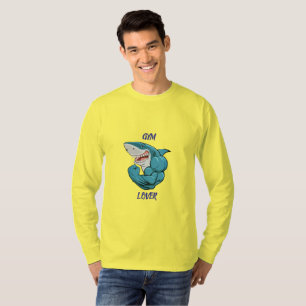 Gym Lover Haai – Grappig Fitness Haai Design T-shirt
