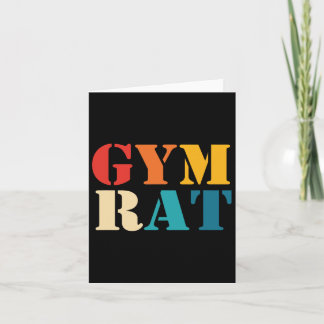 Gym Lover Workout Bodybuilding Retro Alphabet Gym Kaart