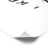 Gym meisje esthetische citaten floral dumbbell perfect poster (Hoek)