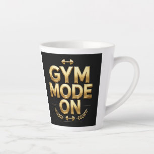 Gym Mode Aan Gouden Mok - Fitness Koffiemok