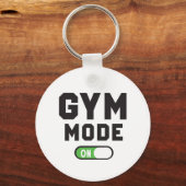 Gym Mode – Train Hard Stay Strong Sleutelhanger (Voorkant)