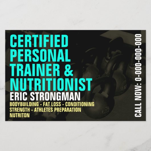 Gym moderne stijl flyer (Voorkant)