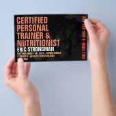 Gym moderne stijl flyer (Hand)