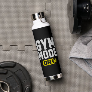Gym Modus AAN – Moedige Fitness Motivatie Waterfles