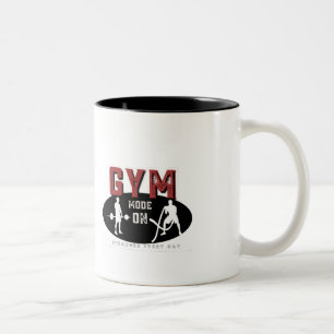 Gym-modus op koffie-Mok - elke dag sterker Fitnes Tweekleurige Koffiemok