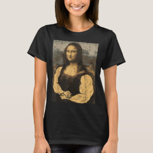 Gym Mona Lisa Spierplezier Workout Fitness Bodybui T-shirt