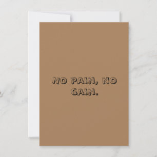 GYM Motivatie Aangepaste tekst En Lichtbruin Feestdagenkaart
